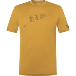 Super Natural, Herren, Sportshirt, Hiking Tee (L), Gelb, Orange, L