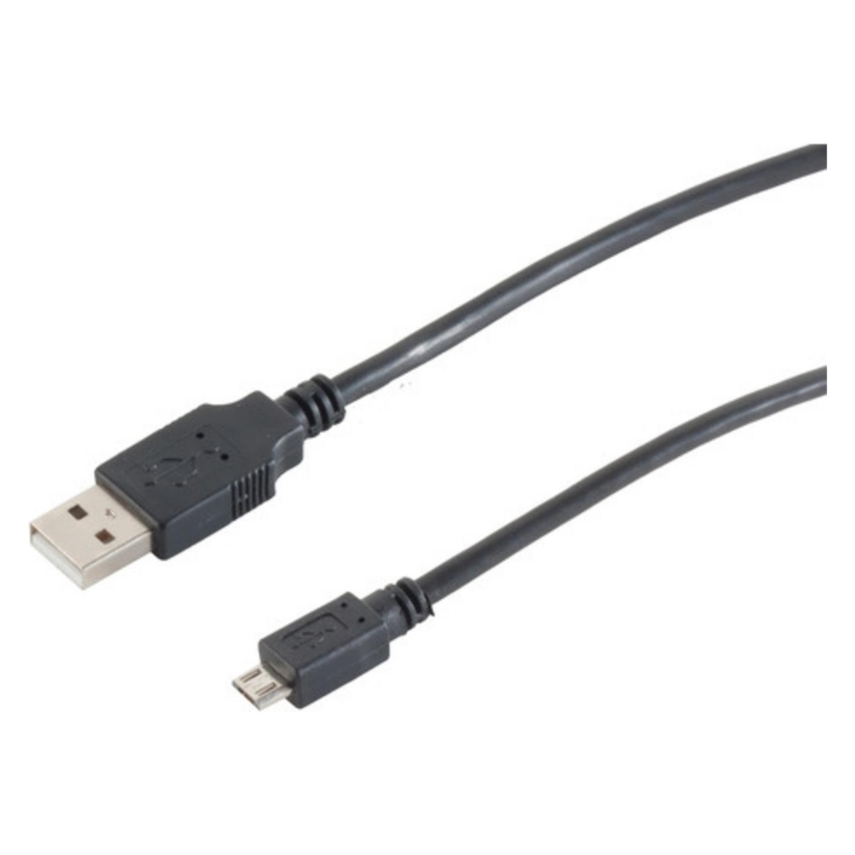 Shiverpeaks 77185-HQ 5m USB A Micro-USB B Männlich Männlich Schwarz USB Kabel (5 m, USB 2.0) (77185-HQ)