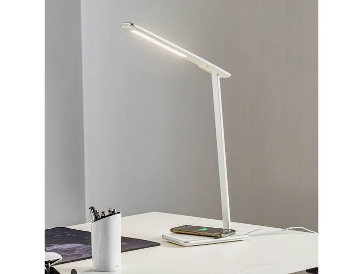 Aluminor LED Schreibtischlampe Orbit, dimmbar, chrom / silber, für Arbeitszimmer / Büro, Metall, Modern, LED Tischlampe