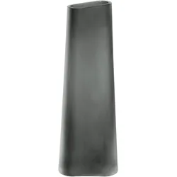 Vase TURNO (LBH 9,50x12x34 cm) - grau - LBH 9,50x12x34 cm
