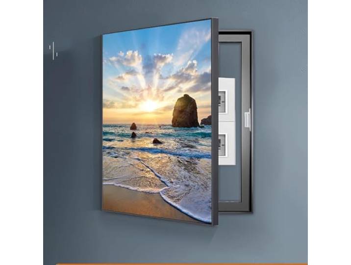IQOAIJ Sicherungskasten Abdeckung Schrank Dekoratives Wandbild Zähler Abdeckung Versteckter Stromkasten Dekor Landschaftsmalerei,02,50X70CM