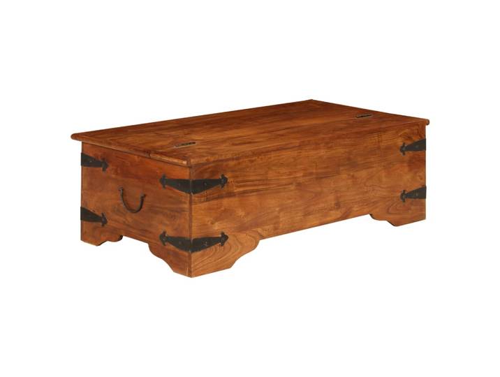 Vidaxl – Table Basse Relevable En Bois D'Acacia Massif – Finition Miel – Dimensions 110x55x35cm – Style Vintage Et Durable