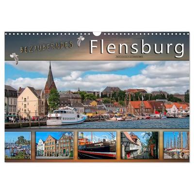 Bezauberndes Flensburg (Wandkalender 2026 DIN A3 quer), CALVENDO Monatskalender