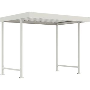 WSM Fahrradunterstand Leipzig L12, grauweiß, aus Metall, offen, (B/T) 287 x 220cm