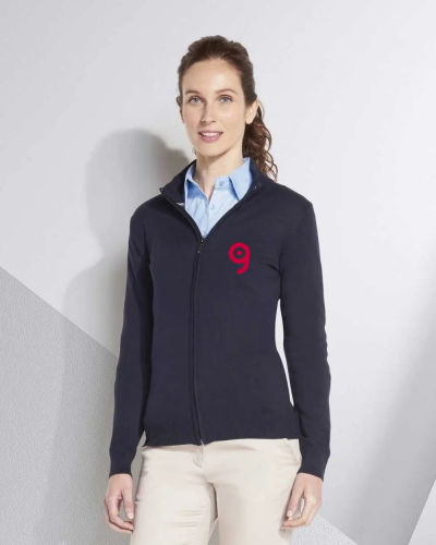 Cardigan Gordon donna full zip in cotone-acrilico Personalizzate o neutre Sol's