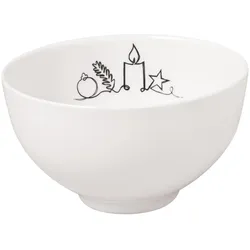 Villeroy & Boch Bol XMAS Statement Lines, Schüssel + Schale, Weiss