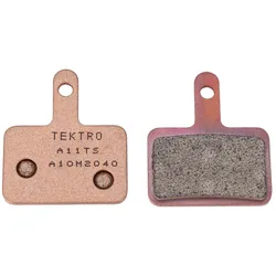 Bremsbeläge Disc Overall Balance / Performance für TEKTRO 2-Kolben Bremsen, TEKTRO, A11TS, gesintert, inkl. Spreizfeder, Farbe: Kupfer, VE: 15 Paar