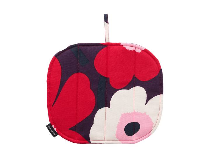 Marimekko Dessous de plat Pieni Unikko 22x25 cm Plum-cranberry-off white-rose