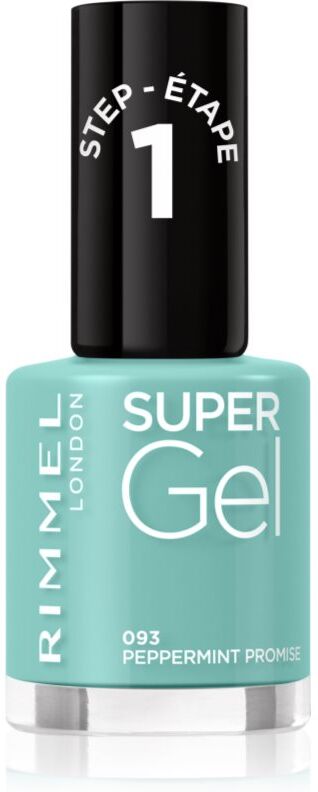 Rimmel Super Gel gel nail polish without UV/LED sealing shade 093 Peppermint Promise 12 ml