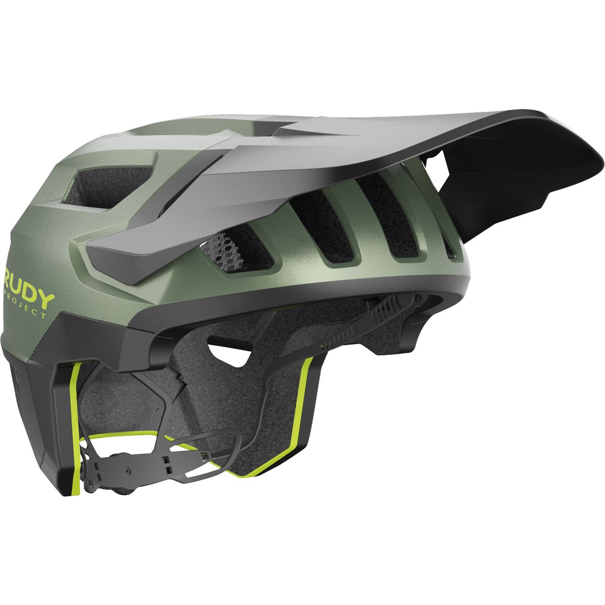 Rudy Project Helmet Terraform met.olive/black/acid green matte (HL830032-HL830032) L