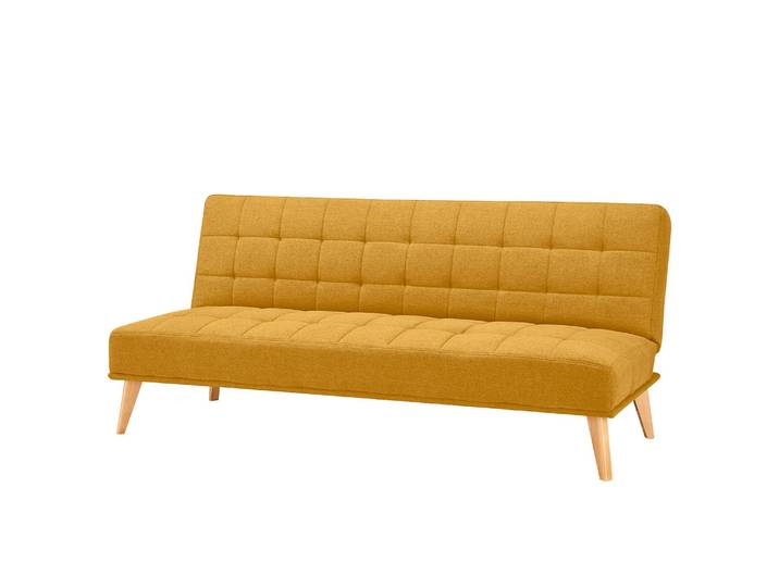 Schlafsofa Caribe Gelb/Senfgelb Filz Blix 180 x 81 x 86cm Skandi