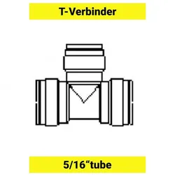 T - Verbinder für Schlauch 5/16`