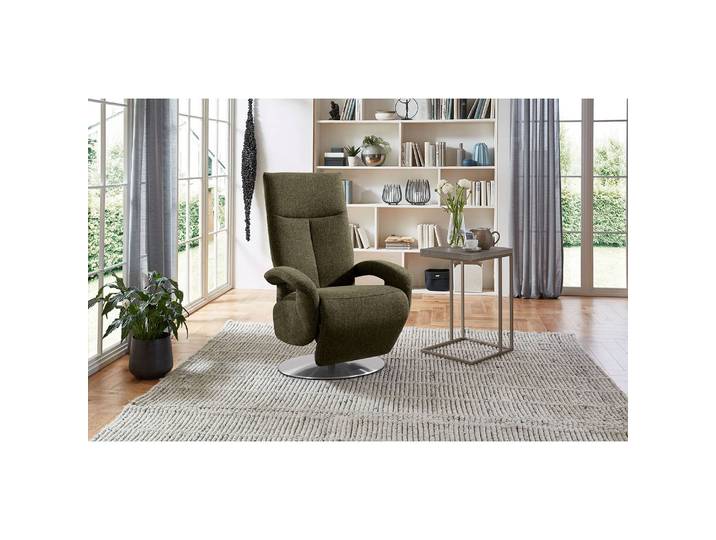 Relaxsessel Leesburg Grün Flachgewebe Amra Manuelle Verstellung ohne Aufstehhilfe/Relaxfunktion 74 x 112 x 82cm