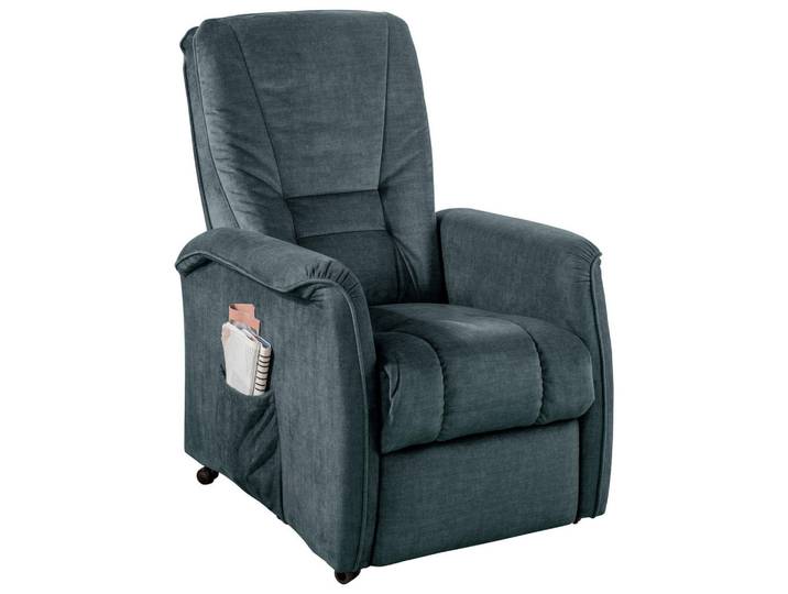 Livetastic Fernsehsessel, Dunkelblau, Kunststoff, 77x107x88 cm, Stoffauswahl, Relaxfunktion, Wohnzimmer, Sessel, Fernsehsessel