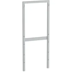 Geberit Distanzrahmen 131011001 Wasseranschluss hinten mittig, Aluminium poliert