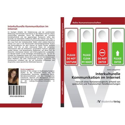 Interkulturelle Kommunikation im Internet, Taschenbuch von Greta Langgärtner, AV Akademikerverlag, 978-3-639-39766-6
