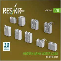 ResKit Modern army water cans, big set (3D Printed)
