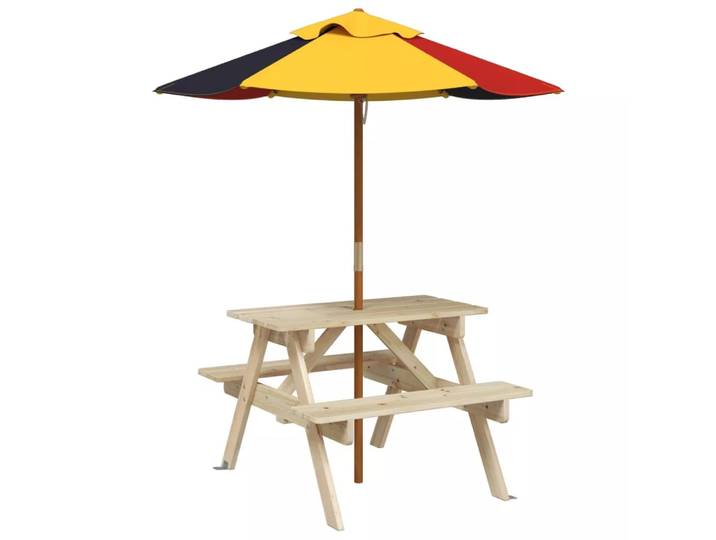 VidaXL - Picknicktisch holz, One Size, Braun