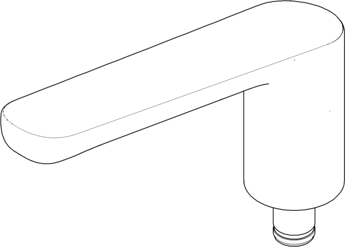 Dornbracht Auslauf kpl. 90119000300-10 weiß matt