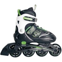 Verstellbare Kinderinliner Gr. 37-40, Inline-Skates grün/schwarz