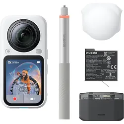 INSTA360 X6 Essentials Bundle (Arctic White) 360°-Actioncam , WLAN, Touchscreen