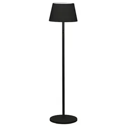 Pomezia USB-Stehlampe schwarz, 2700/3000/4000K+RGB, dimmbar