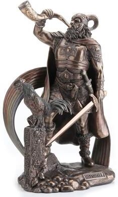 Unicorn Studio 9.33 in H Heimdall Norse God Figurine Poly Resin