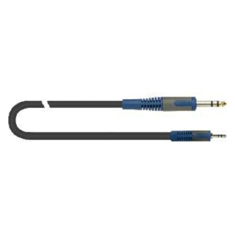 Quik Lok QUIK-LOK RKSA/139-3 Audiokabel 3 m 3,5mm 6,35mm Schwarz, Blau, Grau (3 m) (RKSA/139-3)