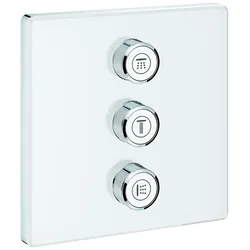 Grohe Grohtherm SmartControl dreifach Unterputzventil, Wandrosette moon white, 29158LS0