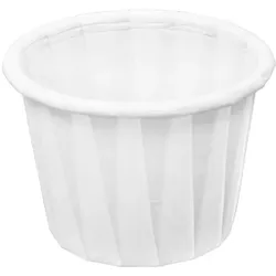 MONOUSO - Weiß GefaltetPapier-Becher 22ml (250 Stück)