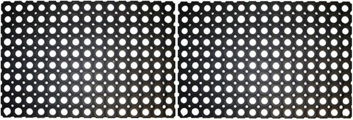 Benson Deurmat van rubber - 2 stuks - 60 x 40 cm