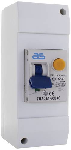 AS Schwabe 61569 FI-Schutzschalter/Leitungsschutzschalter 2phasig C 2polig 16A 0.03A 230V