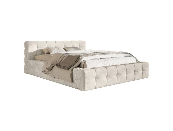 Polsterbett Puffly 140x200 cm mit Stauraum, Metallrahmen,