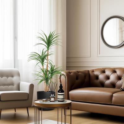 YUN 4 ft Artificial Dracaena Tree in Pot - 4ft
