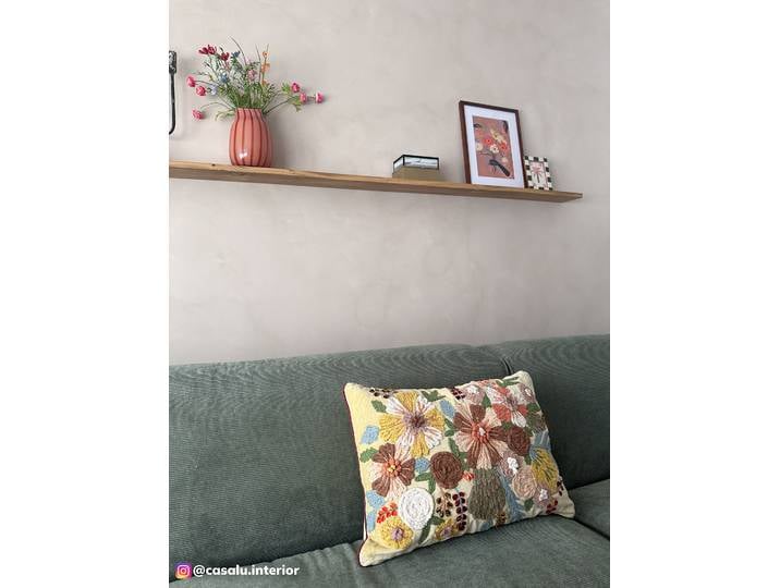 Coussin Jaune/Jaune 50 x 4 x 35cm Coton