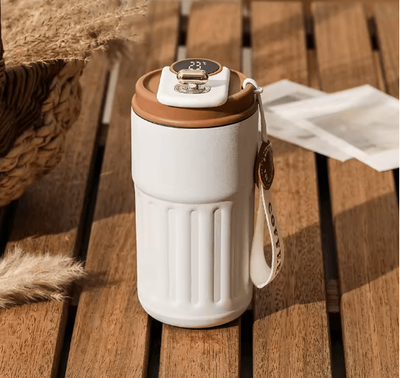 Inspire Essentials Smart Temperature Display Thermos Bottle Stainless Steel Vacuum Travel Mug coffee