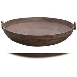 BISCOTTINI INTERNATIONAL ART TRADING BISCOTTINI Alter schmiedeeisenbehälter 80x80x27 cm