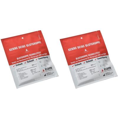Blutgruppe Schnelltest-AB0+RhD 2x 2x1 St Test