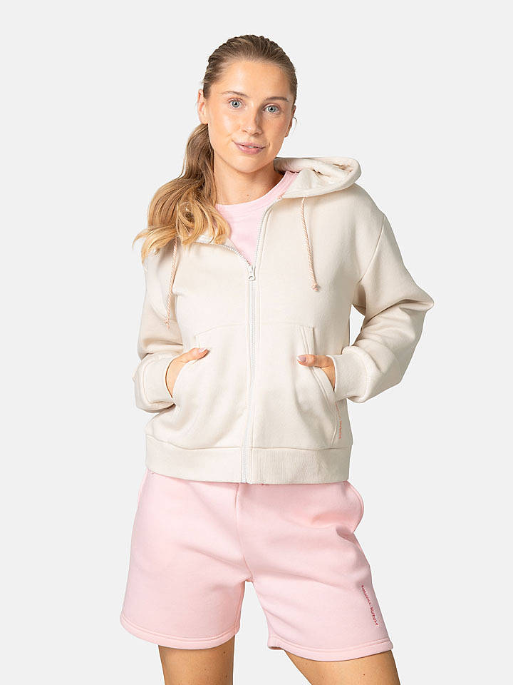 KARI TRAA Sweatjacke "Anelie" in Creme - S