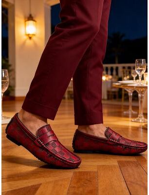 LightInthebox Men's Faux Leather Tan Slip-On Loafers, Fashionable and Versatile, Perfect for Resort Evenings and Relaxed Evenings