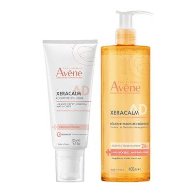 Avène Xeracalm A.D Rückfettende Creme 200ml + XeraCalm Reinigungsöl Set 1 St