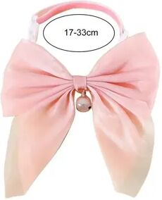Fusion Finds Adjustable Cat Bowtie Collar With Quick Release Safety Buckle pink s
