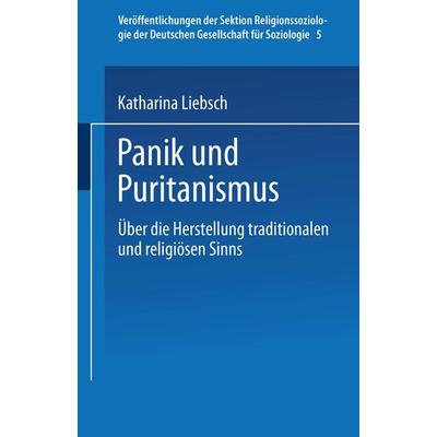 Panik und Puritanismus, Taschenbuch von Katharina Liebsch, VS Verlag für Sozialwissenschaften, 978-3-8100-3109-9