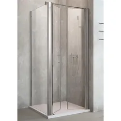 Profi  Line  Duschkabine  Fronteinstieg  mit  Doppelpendeltür  (R)  und  Seitenteil  1000x900mm