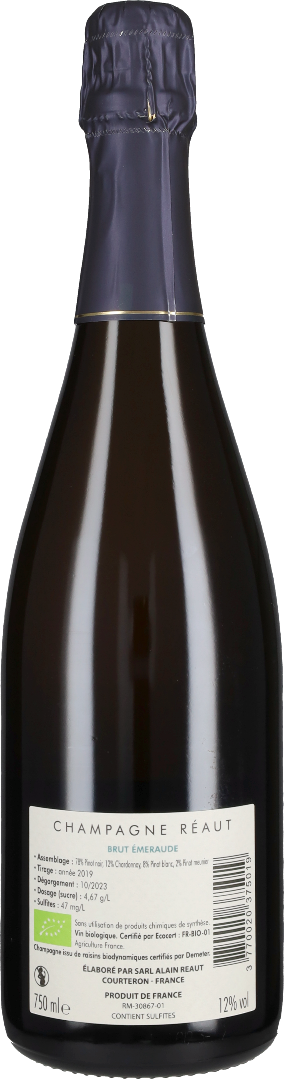 Champagne Réaut Champagne Brut 'Emeraude' Champagne Reaut