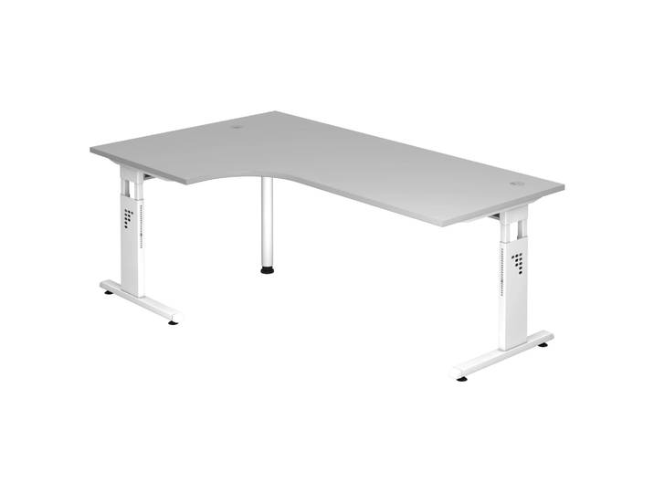 MEGA 82 W Schreibtisch Grau/Weiß