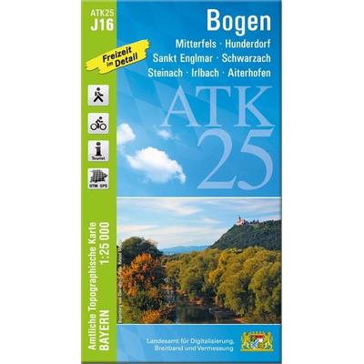 ATK25-J16 Bogen (Amtliche Topographische Karte 1:25000), Sonstige von , Landesamt für Digitalisierung, Breitband und Vermessung, Bayern,