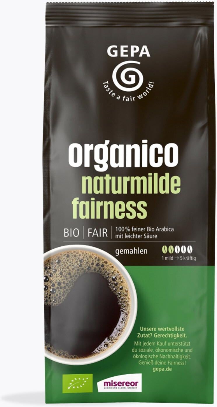 GEPA Bio Kaffee Orgánico naturmilde Fairness 500g gemahlen