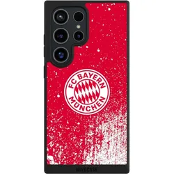 Nivocase Handyhülle für Samsung Galaxy S24 Ultra Hülle NIVOpure Case Schwarz FC Bayern München FCB (Samsung Galaxy S24 Ultra), Smartphone Hülle, Schwarz