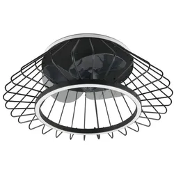 RL live your light, Deckenleuchte, Reality Karlsborg - Fan - Black Matte - inkl. 1x SMD 30W